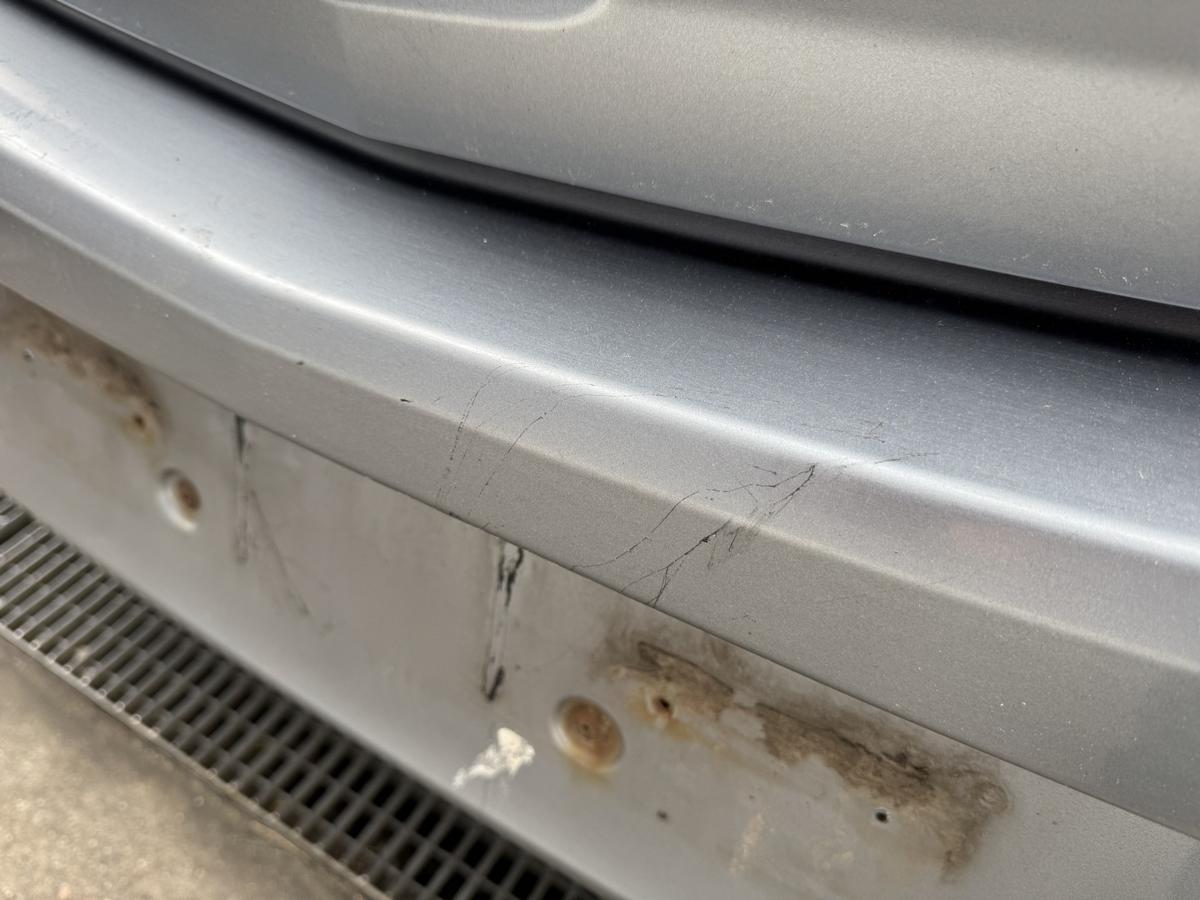 Opel Corsa D original Sto&szlig;stange Stossf&auml;nger hinten Z163 Lichtsilber 5-T&uuml;rer Bj.2007